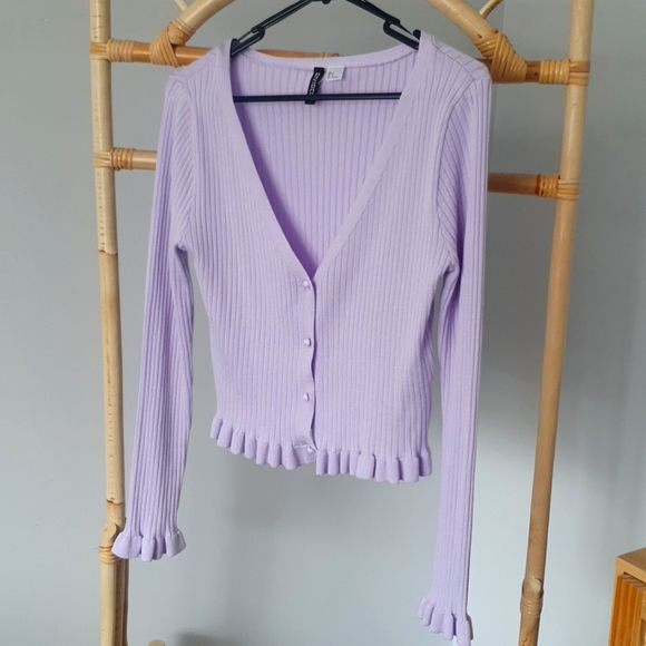 H&M Tops - H&M lilac Cardi/Top